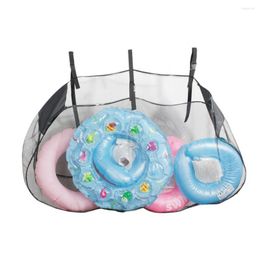 Storage Boxes Large Swimming Ring Organizer Pouch Elastic Opening Basketball Toy Ball Clothing Hanging Net Bag