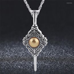 Pendant Necklaces Est Necklace Jewellery 2022 Movie Accessories Vintage Hollow Contract Sceptre Alloy For Women Men Friendship Chain