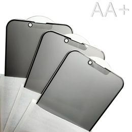 AA Matte privacy screen protector bright edge AG Tempered glass for iphone15 14 13 pro max 12 X 8 Plus 7 Samsung S21