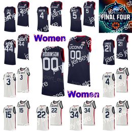 College Basketball Wears College Basketball Wears NCAA Final Four Women UConn Huskies College Jersey Basketball 3 Aaliyah Edwards 20 Olivia Nelson-Ododa Azzi Fudd