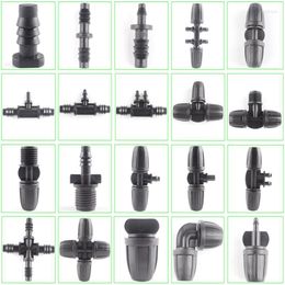 Watering Equipments Garden Water Connector Orchard Plant Irrigation System 8/11 To 4/7mm Lock Buckle Hose Joint Barb Tee Straight Elbow