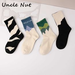 Socks Hosiery Japanese Korean Style Harajuku Women Combed Cotton Boneless Crew AB Men Street Fashion Trend Sports Couple T221116