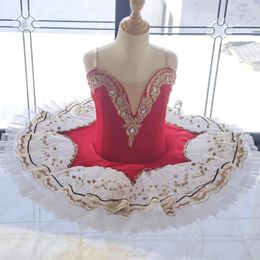 Stage Wear 2022 Wholesale Red Ballet Adulto Black Ballerina Professional Tutu Kids Girls Women Adult Costume