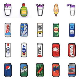 Kinds Of Type Beer Red Wine Bottle Shoe Decoration Accessories Croc Charms For Bracelets Kids Gifts