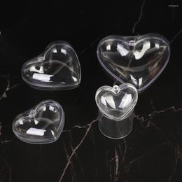 Party Decoration Christmas Clear Baubles Heart Craft Fillable Ball Plastic Home Decor Wedding Garden Tree Hanging Gift Box