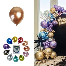 Christmas Party Supplies metal balloon 10 inch 1.8g thick latex inflatable wedding decoration