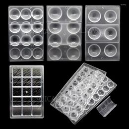 Baking Tools 3D Polycarbonate Chocolate Mould Ball Sphere Moulds Professional Candy Form Bakeware Confectionery Pastry