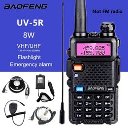 Walkie Talkie Baofeng uv 5r 8w Long Range 15km Dual Band CB Ham Radio Stations UHF VHF hf Transceiver Scanner Amateur UV5R 221108