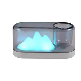 Luces nocturnas Luz de dise￱o de monta￱a l￡mpara de escritorio port￡til de escritorio USB soporte para l￡piz de iluminaci￳n LED maceta para decoraci￳n de la habitaci￳n