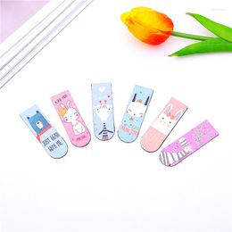 Creative Soft Magnetic Bookmark Animal Cartoon Folder Student Boy Girl School Office Book Holder Cute Stationery Gift