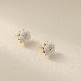 Stud Earrings Original Design Flower Mori Series Sweet Temperament Fashionable And Thin Face Ear