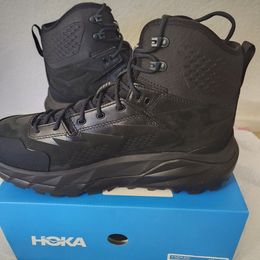 NEW RARE HOKA KAHA GTX 'Black Phantom' Shoes Men Vibram Soles Tor Ultra Hi 2 Trainers Taupe US11 New 45 Men's Size Suede Hiking Boots