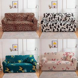 Chair Covers Home Living Luxury Leopard Print Sofa Decor Seat Protector Cover Elastic Slipcover Stretch Couch 1-4 Seaters