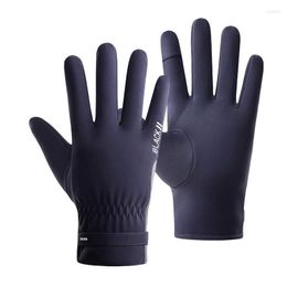 Cycling Gloves Winter Cold Weather Thermal With Reflecting Anti-Slip Waterproof Thicken Touch Screens For Hiking