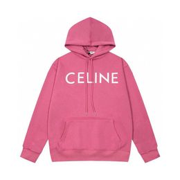Осенний дизайнер по цвету теплый градиент Celien Liek Hoody Product Streetwear Пуловая толстовка Буквы мужчины и женщины. Свитер.