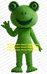 Lovely Green Kermit The Frog Mascot Costume Adult Cartoon Character Outfit Suit Vehicle-free Promenade Conference Photo zz7744