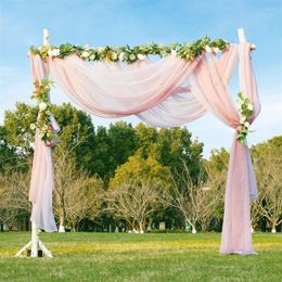 Curtain NICETOWN Wedding Arch Drape 29" Wide 6.5 Yards Chiffon Fabric Draping Drapery Ceremony Reception Swag