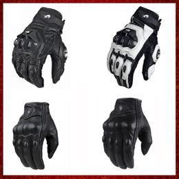 ST13 Motorcycle Gloves black Racing Genuine Leather Motorbike white Road Racing Team Glove men summer winter