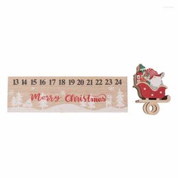 Nail Gel Countdown Calendar Decoration Cute Widely Used Sliding Stylish Christmas Tabletop Composite Wood For Office