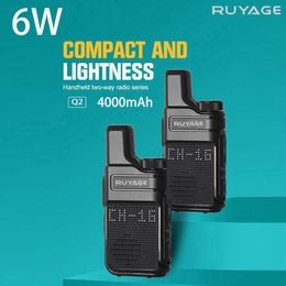 Walkie Talkie PMR 446 Portable Mini Communication Radios Profesional s Two Way Radio Transceiver Ruyage Q2 Quality 221108