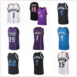 Mens Basketball Mitchell and Ness Carter 15 McGrady 1 Hardaway 1 Embroidery Stitched Retro Throwback 1993 1994 Jerseys