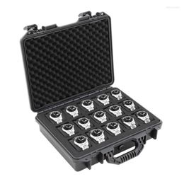 Watch Boxes 6/15 Grid ABS Plastic Box Safety Equipment Case Portable Dry Tool Impact Resistant With Foam For Watches Stor