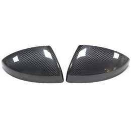 Car Carbon Fiber Rearviw Side Mirror Housing Caps for Audi TT TTS TTRS R8 2016-IN Wing Mirrors Cover Auto Accessories