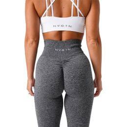 Yoga Kıyafetleri NVGTN Benekli Ezme Dikişsiz Tayt Kadın Yumuşak Egzersiz Tayt Spor Pantolon Spor Giyim 221108