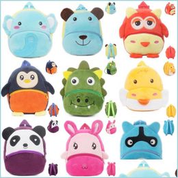 Other Festive Party Supplies Party Favours Mini Plush Animal Toy Bag Cute Toddler Backpack School Bags For Kids Age 24 Years Old Ch Dhn2H