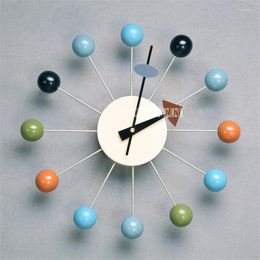 Wall Clocks Home Creative Decorative Clock Living Room Simple Colour Candy Personality Bedroom Mute Electronic Selling