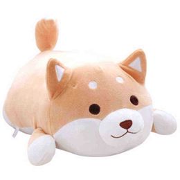 2030Cm Kawaii Cartoon Cushion Puppy Dog Shiba Inu Filled Doll Fat Shiba Inu Dog Plush Doll ldren Toys For ldren Baby Gift J220729