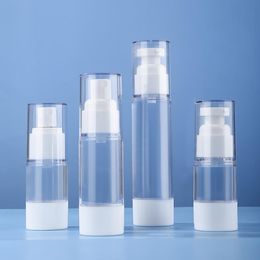 15ml 30ml 50ml Vacuum Empty Perfume Bottles Lotion Spray Airless Pump Bottle Cosmetic Travel Makeup Bottles SN144