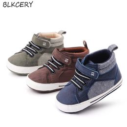 First Walkers Fashion Brand Shoes born Baby Boys Infant for 1 Year Old Soft Sole Crib Toddler 018 Months 221107