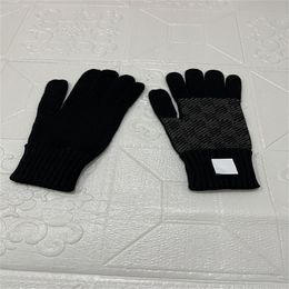 NEW Warm Knitted Winter Five Fingers Gloves For Men Women Couples Students Keep warm Full Finger Mittens Soft 2022 Even mean