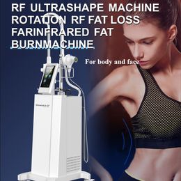 Professional Rotation RF Slimming Machine 360 Degree Golden Vacuum Radio Frequency Wrinkle Removal Face Lifting Beauty Equipment with Light Therapy Function