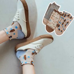 Socks Hosiery Fashion Women New Spring Summer Short Retro Printed Lace Cotton Girls Casual Ankle Cute T221102