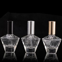 100pcs 10ml Diamond glass mist spray perfume press pack Small sample Travel Portable empty bottle
