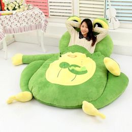 Blankets Travel Blanket Super Big Cartoon Animal Frog Beanbag Soft Plush Huge Bed Sofa Mattress Carpet Tatami Outdoor Garden Sleep Quilt