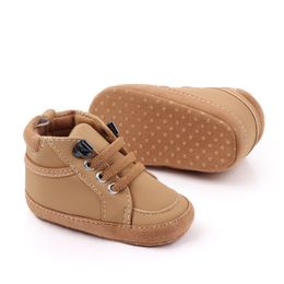 Newborn Baby Shoes Boy Crib Bootie Infant Anti-slip Soft Sole Leather First Walkers Toddler Moccasins Doll Shoe Gifts