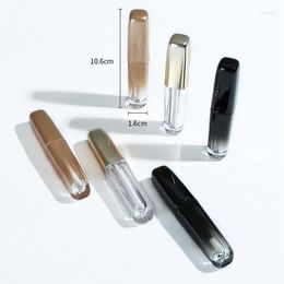 Storage Bottles 100pcs 3.5ml Empty Lip Gloss Tube DIY Plastic Elegant Liquid Lipstick Container Gradient Black/Gold Lipgloss