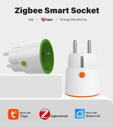 Tuya Smart Zigbee 3.0 Eu Plug 16a Prise 3680w Power Mornitoring