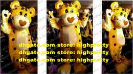 Cheetah Leopard Panther Pard Mascot Costume Adult Cartoon Character Outfit Commemorate Souvenir Sales Performance zz7619