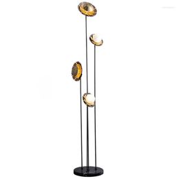 Floor Lamps Modern Copper Lamp Flowers Creative Room Decor Model Living Bedroom Iron Plated Standing Lights Home El