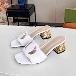 Designer Sandalen Mode GGity Flache Slides Frau Ferse Schuhe Doppel G Flip-Flops Luxus Hausschuhe Leder Sandalen sdf