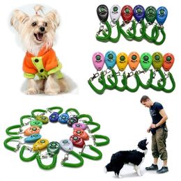 Pet trainer Clicker Dog Training supplies Dogs trainers sound toy Steel buckle green button Oval Clickers T9I002162