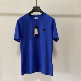 A115 Short Tshirts Designer Sleeve Tees Cotton Jersey Small CP Label Design Mens T Shirt Men Fashion Top Polos op