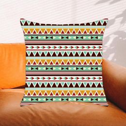 Pillow Ethnic Striped Throw Cover Aztec Print Home Decor Southwestern Bohemian Tribal Case 45x45cm
