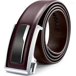 Belts Luxury Design Belt Men Genuine Leather Casual Automatic Buckle Trousers Business Spot