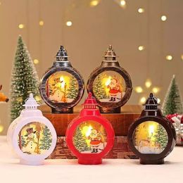 Sublimation Christmas LED Lantern Light Decorations Christmas Tree Ornament Lights 1108