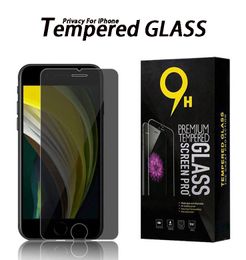 9H Privacy Screen Protector for 15 Pro Max 11 13 12 14 Plus Anti-spy Tempered Glass Film with Retail Package